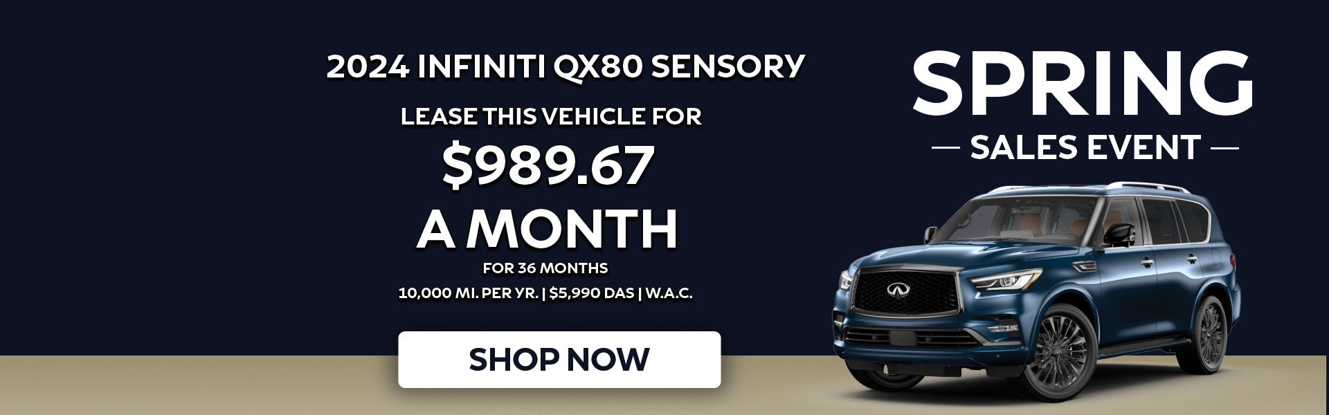 2024 INFINITI QX80 Sensory Lease Special Offer